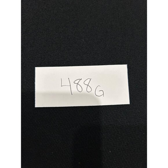 Exclusively Misook Long Black Dress Slit Hem Size L Short Sleeve - Picture 9 of 9